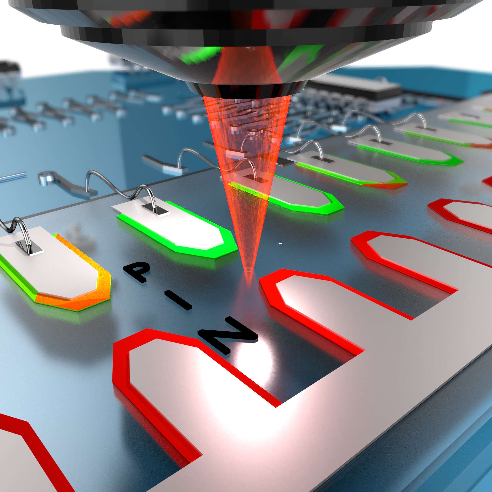 A SiC quantum light emitting pin diode.